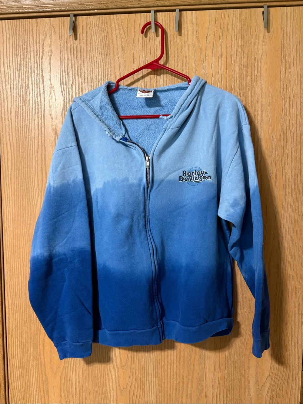 Harley-Davidson Women's Blue Ombre Zip Hoodie XL